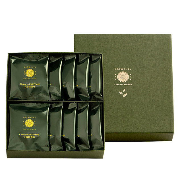 かきたねキッチン チョコinかきたね 宇治抹茶味10袋 【包装なし】
